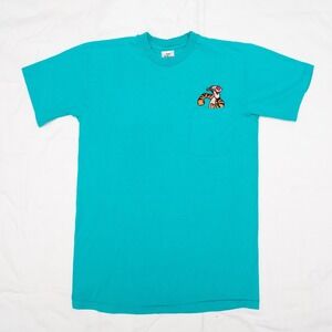 Vtg 90's The Disney Store Tigger Embroidered‎ Pocket T Shirt Single Stitch USA